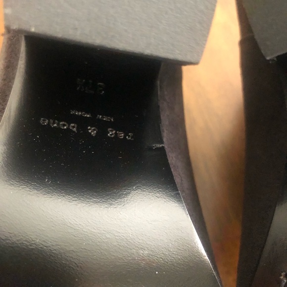 NIB $525 Rag & Bone 'Harrow' Ankle Boots in Asphalt Waxy - sizes 6.5 and 7.5! - Picture 11 of 12